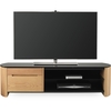 Alphason FW1350CB-LO Finewoods HiFi and TV Stand for up to 60 TVs - Light Oak