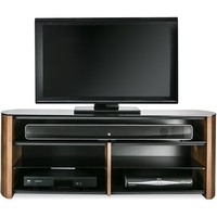 Alphason FW1350SB-W Finewoods Soundbar TV Stand for up to 49 TVs - Walnut