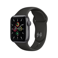 Apple Watch SE GPS - 40mm Space Gray Aluminium Case with Black Sport Band - Regular