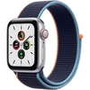 Apple Watch SE GPS + Cellular - 40mm Silver Aluminium Case with Deep Navy Sport Loop