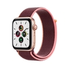 Apple Watch SE GPS + Cellular - 44mm Gold Aluminium Case with Plum Sport Loop