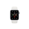 Apple Watch Series 5 GPS + Cellular 40mm Silver Aluminium Case with White Sport Band