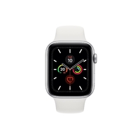 Apple Watch Series 5 GPS 44mm Silver Aluminium Case with White Sport Band