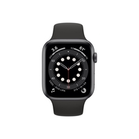 Apple Watch Series 6 GPS - 44mm Space Gray Aluminium Case with Black Sport Band - Regular
