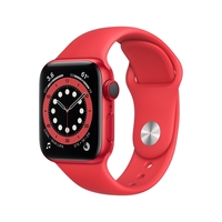 Apple Watch Series 6 GPS + Cellular - 40mm RED Aluminium Case with RED Sport Band - Regular