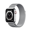Apple Watch Series 6 GPS + Cellular - 40mm Silver Stainless Steel Case with Silver Milanese Loop