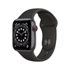 Apple Watch Series 6 GPS + Cellular - 40mm Space Gray Aluminium Case with Black Sport Band - Regular