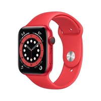 Apple Watch Series 6 GPS + Cellular - 44mm RED Aluminium Case with RED Sport Band - Regular