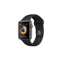 AppleWatch Series3 GPS+Cellular 38mm Space Grey Aluminium Case with Black Sport Band