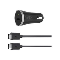 Belkin USB-C Cable & USB-C Car Charger in Black