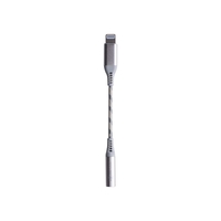 BoomPods AudioLine Lightning to 3.5mm Adapter - Titanium