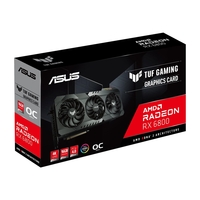 Box Opened Asus TUF GAMING RX6800 OC 16GB DDR6 PCIe4 HDMI 3 DP 2190MHz Clock Crossfire RGB Lighting Overclocked