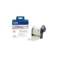 Brother DK22212 Black on White Continuous 62mm Film Label Tape
