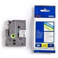 Brother TZE135 12mm White on Clear Tape