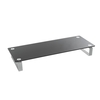 electriQ Premium Glass Monitor And Notebook Stand - Black