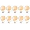electriQ Smart Filament Bulb Large Round E27 Amber 5w - 10 Pack