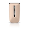 Emporia FLIP Champagne 2.2 Easy To Use Clamshell 2G Unlocked & SIM Free