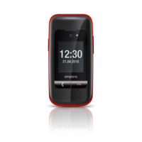 Emporia One Black/Red 2.4 Easy To Use Clamshell 2G Unlocked & SIM Free