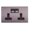 Energenie MiHome Style - Double Socket - nickel