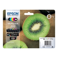 Epson Multipack 202 - 5-pack - black yellow cyan magenta photo black - original - blister - ink cartridge - for Expressi