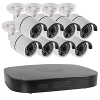 GRADE A1 - electriQ 8 Camera 1080p HD CCTV System with 2TB Hard Drive