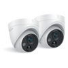 GRADE A1 - Hikvision HiLook 5MP Super HD PIR Turret Analogue Dome Cameras - 2 Pack