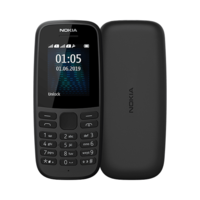 GRADE A1 - Nokia 105 2019 Black 1.77 4MB 2G Unlocked & SIM Free