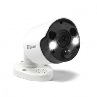 GRADE A1 - Swann 4K Ultra HD Thermal Sensing White IP Bullet Camera with 150ft Night Vision - 1 Pack