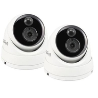 GRADE A1 - Swann PRO-T891 Super HD 5MP Thermal Sensing PIR White Dome Camera with 20m Night Vision - 2 Pack