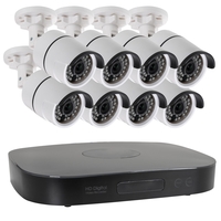 GRADE A2 - electriQ 8 Camera 1080p HD CCTV System with 2TB Hard Drive