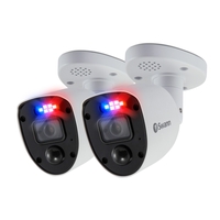 GRADE A2 - Swann 4K Ultra HD Enforcer Spotlight Analogue Bullet Camera - 2 Pack