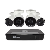 GRADE A2 - Swann CCTV System - 8 Channel 4K NVR with 4 x 4K Ultra HD Cameras & 2TB HDD