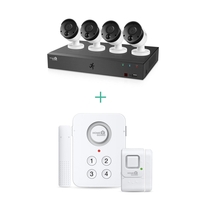 HomeGuard 8 Channel 4 Camera HD CCTV system and Wirless Home Alarm Kit