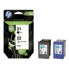 HP 21/22 Combo Pack - Print cartridge - 1 x black color cyan magenta yellow