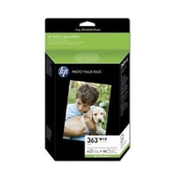 HP 363 Series Photo Value Pack - print cartridge / paper kit