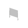 Hygiene Tech Protective Screen Perspex 0.5M High with Desk Clamps 50cm x 75cm x 4mm