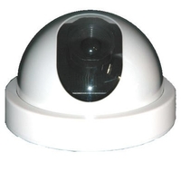 Internal Dummy Dome CCTV Camera White with flashing LED light