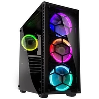Kolink Observatory Mid Tower RGB Gaming Case - Black Tempered Glass