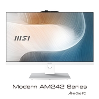 MSI Modern AM242P Core i7-1165G7 16GB 256GB SSD + 1TB HDD Windows 11 All-In-One PC - White