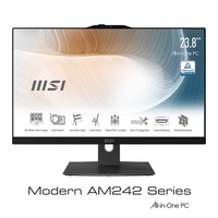 MSI Modern AM242TP Core i7-1165G7 16GB 512GB SSD Windows 11 Pro All-In-One PC - Black