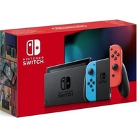 Nintendo Switch Video Games Console in Neon Red and Blue