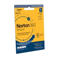 Norton 360 Deluxe Internet Security & VPN - 5 Devices - 12 Month Subscription