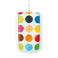 Pat Says Now Flat Style Polka Dot USB Mouse