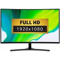 Refurbished Acer ED320QR Pbiipx Full HD 31.5 Curved LCD Monitor - Black