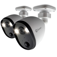 Refurbished Swann 1080p HD Spotlight Heat & Motion Sensing IP Camera - 2 Pack