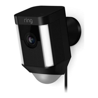 Ring Spotlight Camera 1080p HD - Wired - Black
