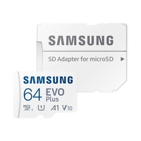 Samsung EVO Plus 64GB UHS-1 Micro SD Card + Adapter - Blue