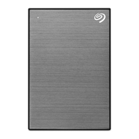 Seagate External 2TB Backup Plus Slim USB-3 Hard Drive - pink