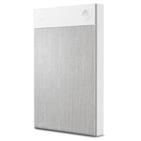Seagate External 2TB Plus Ultra Touch USB-3 Hard Drive - White