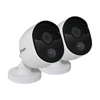 Swann 1080p Heat Sensing White Analogue Bullet Camera - 2 Pack